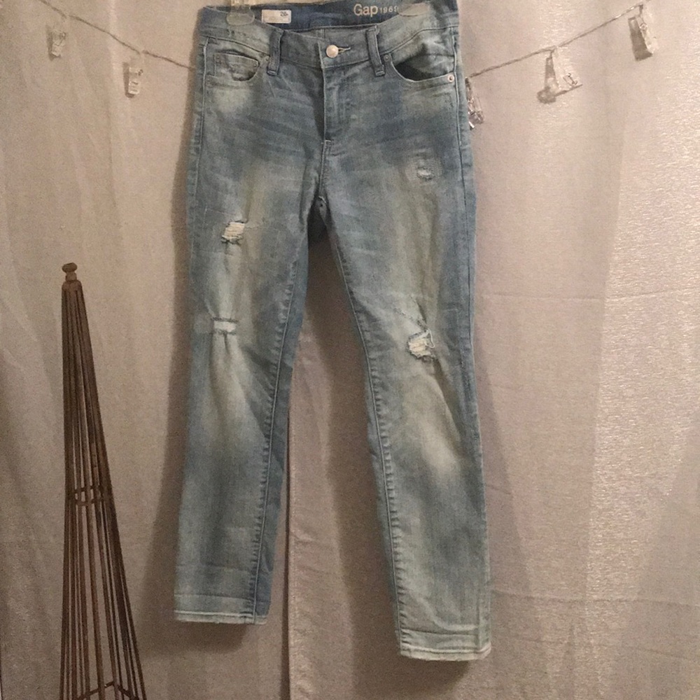 Distressed jeans